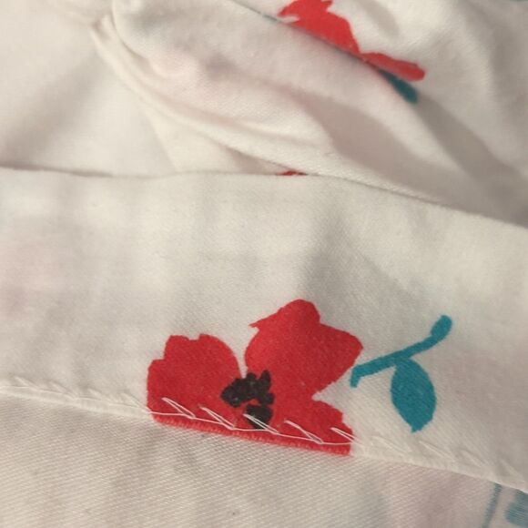 Girls 90s vintage Rare Editions white and red floral print dress size 14 - Picture 5 of 5